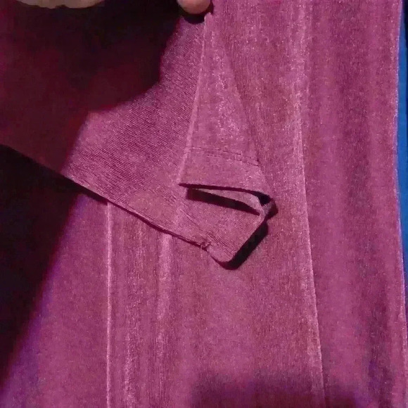 Womens asymmetrical dress Magic scarf one size fits S-L, deep wine color - Picture 3 of 5